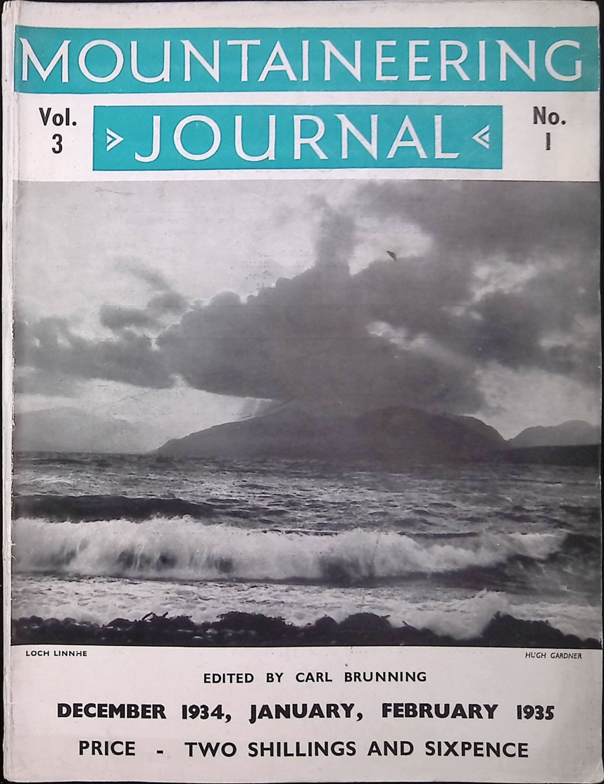 Mountaineering Journal - Winter 1934 cover